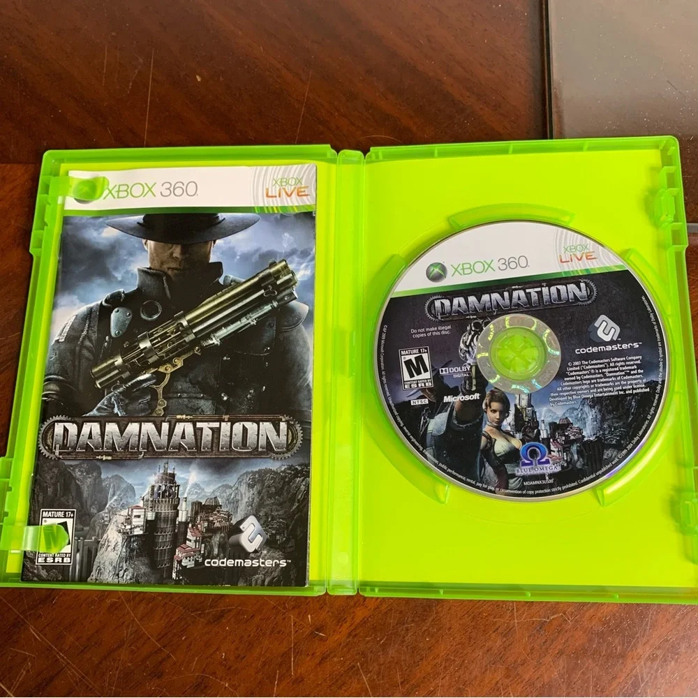 Xbox 360 Damnation Video Game